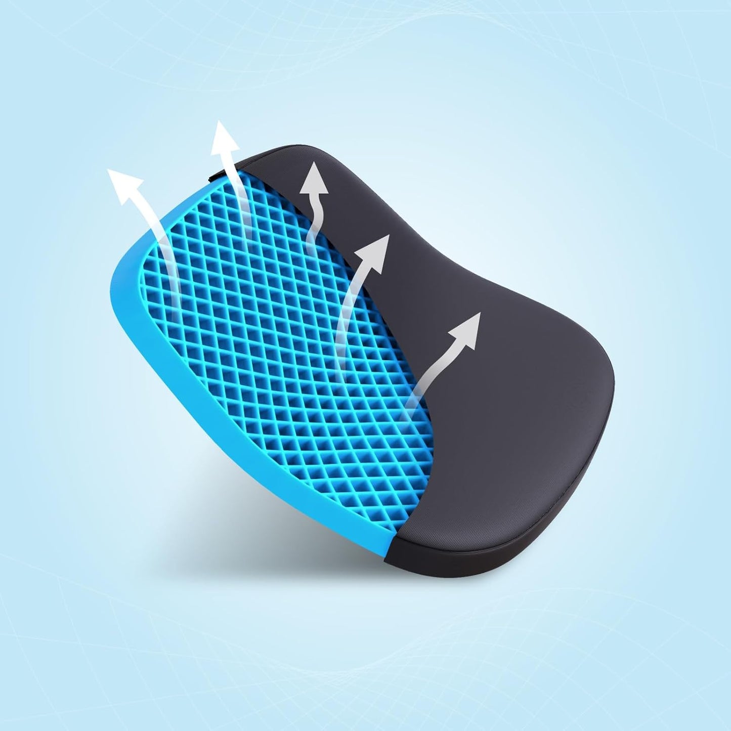 SmartGRID Ortho Pro Seat Cushion – Back Support for Office, Car & Home