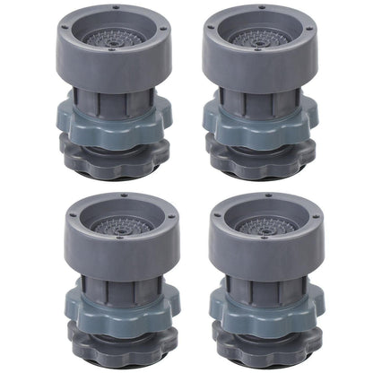 Washing Machine Vibration Pads, Floor Trays, Refrigerator Stand, Washing Machine Stand,Height Adjustment Feet for Refrigerators, Fridge Stands with Anti-Slip Rubber (4 Pcs Set)