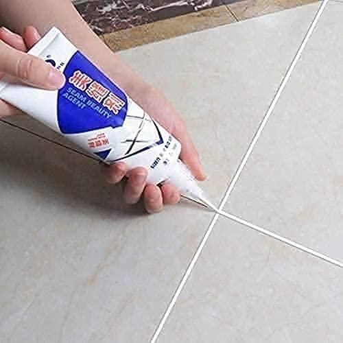 Unity Brand Tiles Gap Filler Waterproof, Gap Sealant, Grout, White Cement Paste Tube, Gap Filler for Walls and Joints, Waterproof Sealant, Tile Gap Filler Tube for Kitchen, Bathroom (180 ML.)